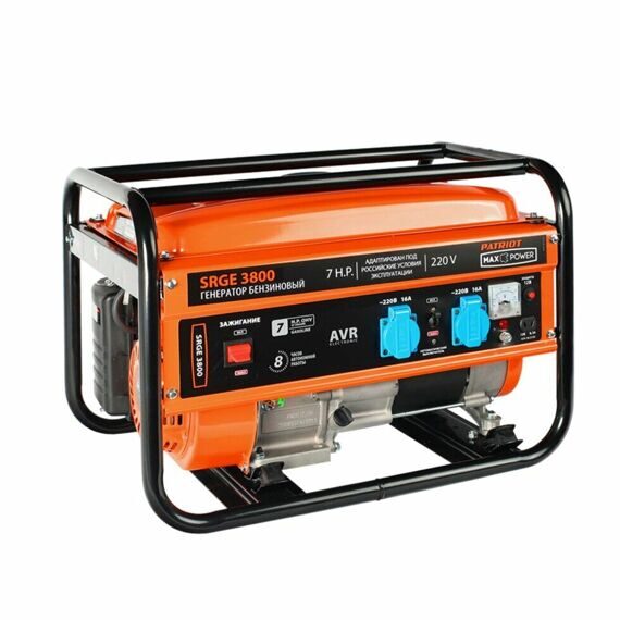 Генератор бензиновый Patriot Max Power SRGE-3800